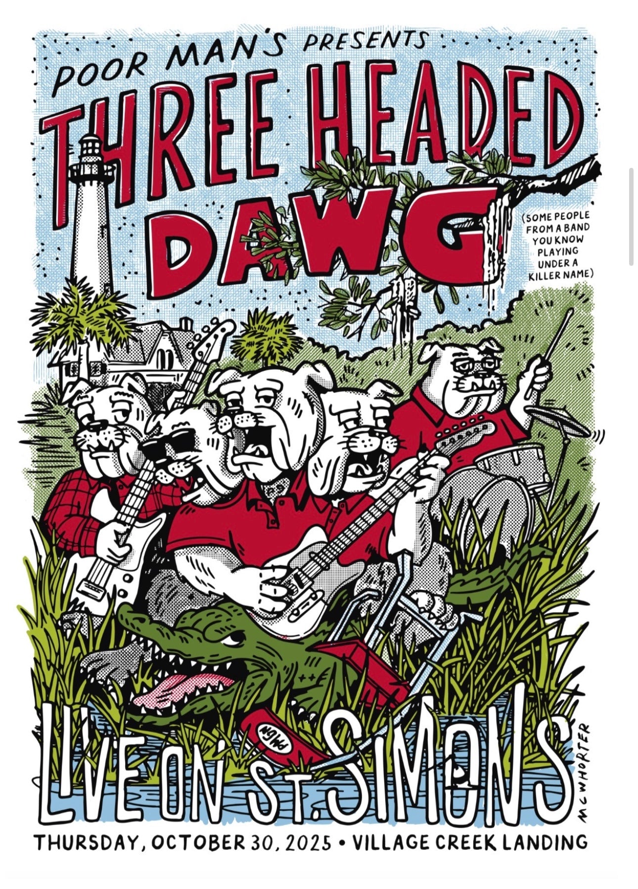 Three-Headed Dawg — Official Concert Poster