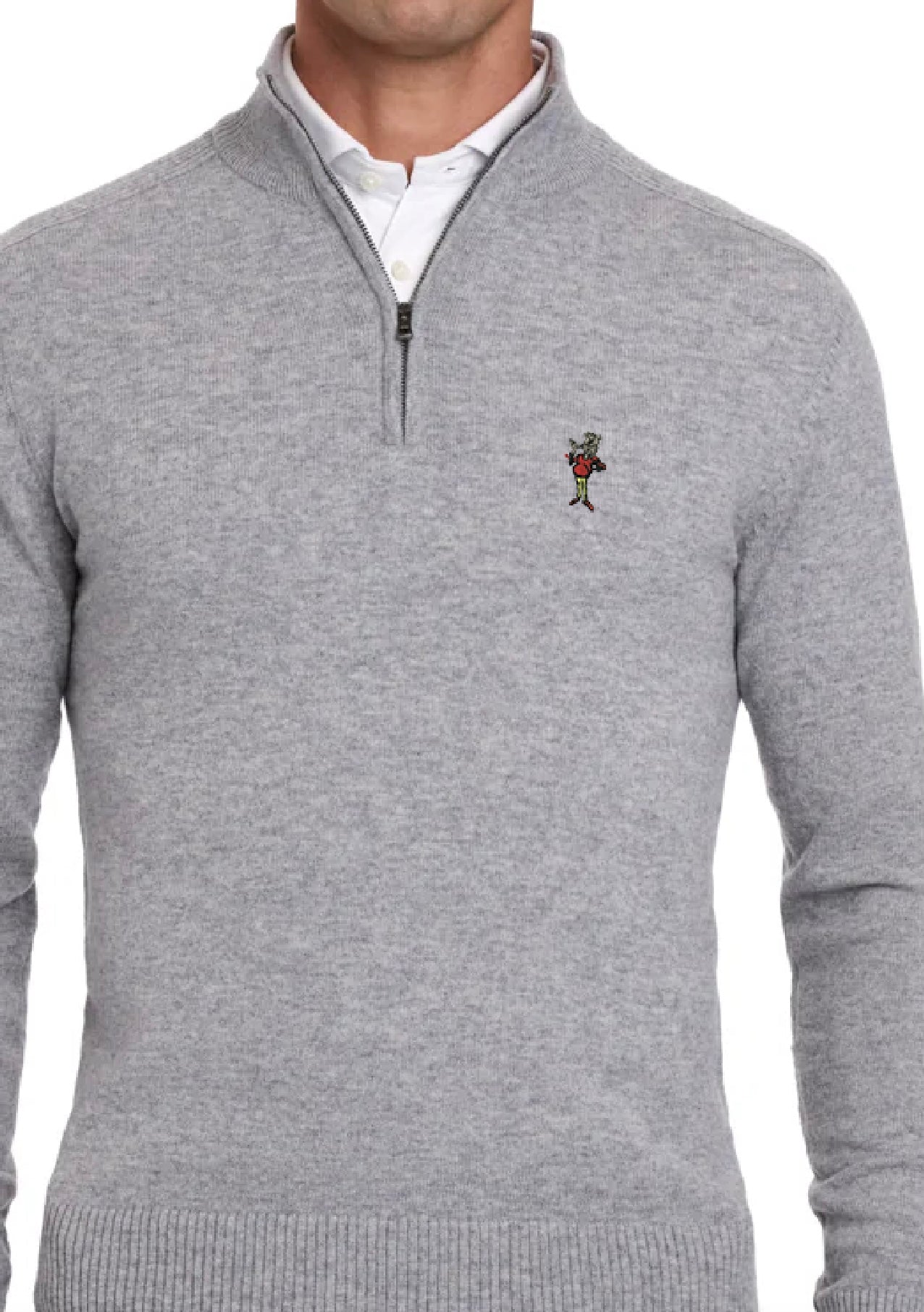 Deserving Poor Cashmere Blend Quarter-Zip