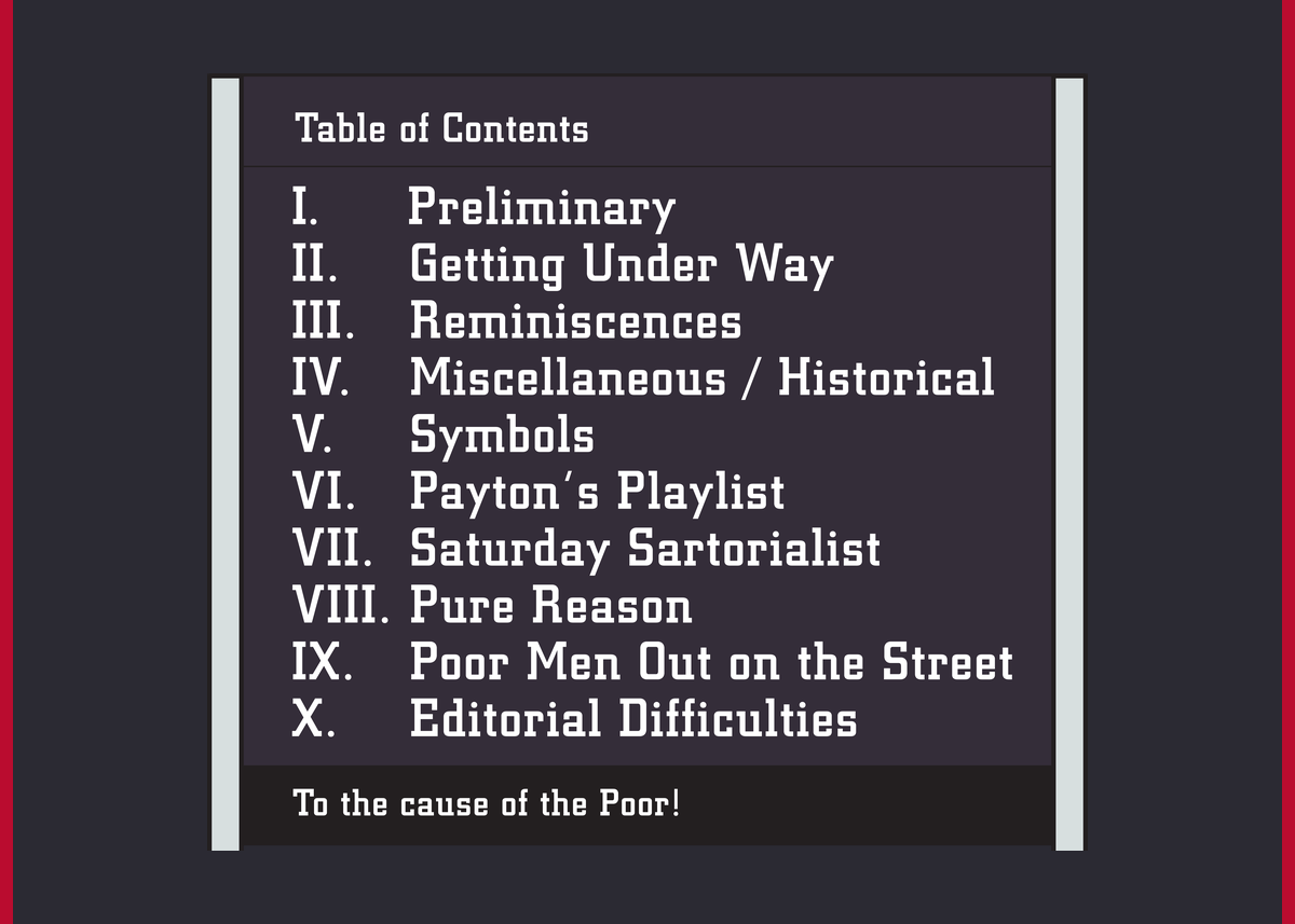 Table of Contents